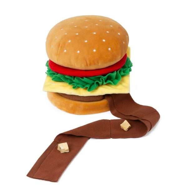 Poozpet Hamburger Pet Snffle Toys Smart Pet Toys 5