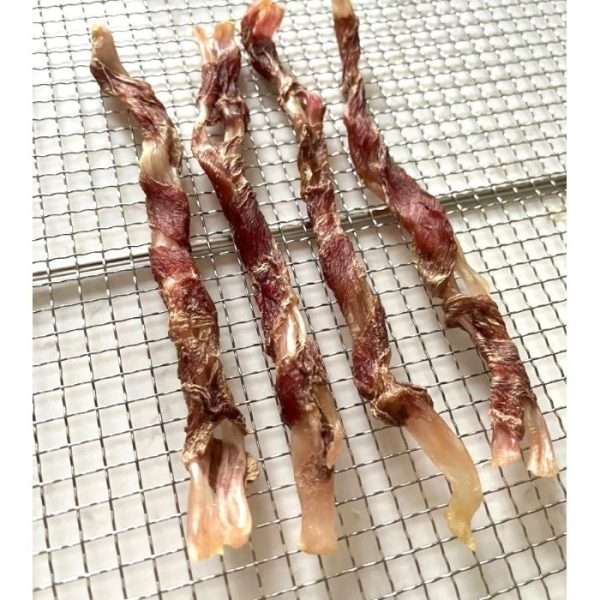 ViviNPaws homemade pet treats port tendon wrapped Chicken Duck chews dogs chews 2