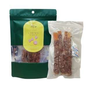 Beef tendon wrapped Chicken Duck chews dogs chews 2