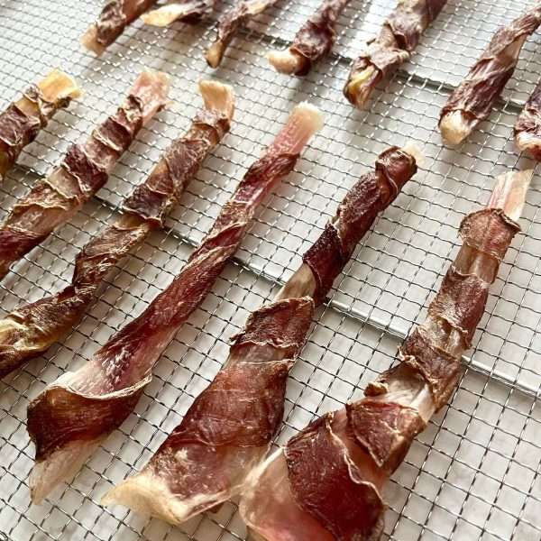 Beef tendon wrapped Chicken Duck chews dogs chews 4