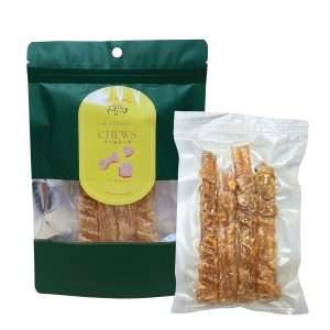 Beef tendon wrapped Chicken Duck chews dogs chews 5